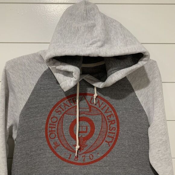 Homage | Sweatshirt Hooded Ohio State University Gray Womens- Size Medium - Picture 2 of 8